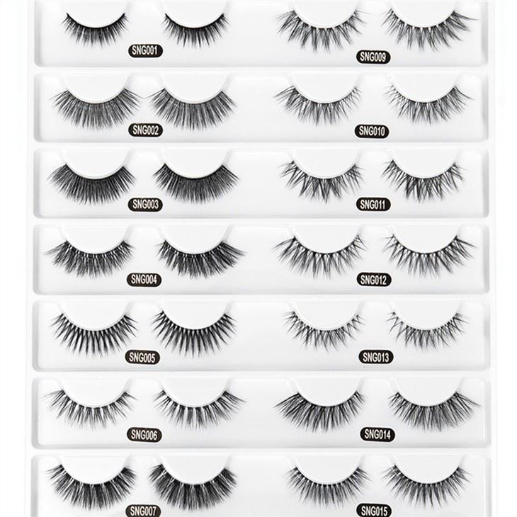 3D Natural Lashes Clear Band